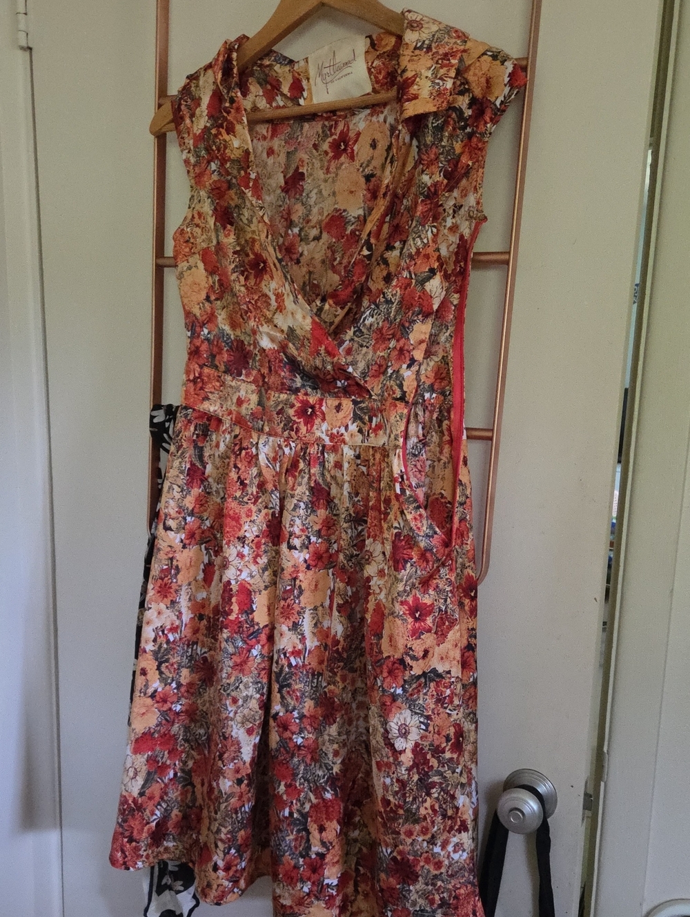 Myrtlewood Of California Modcloth Vintage- Inspired Floral Midi Dress
